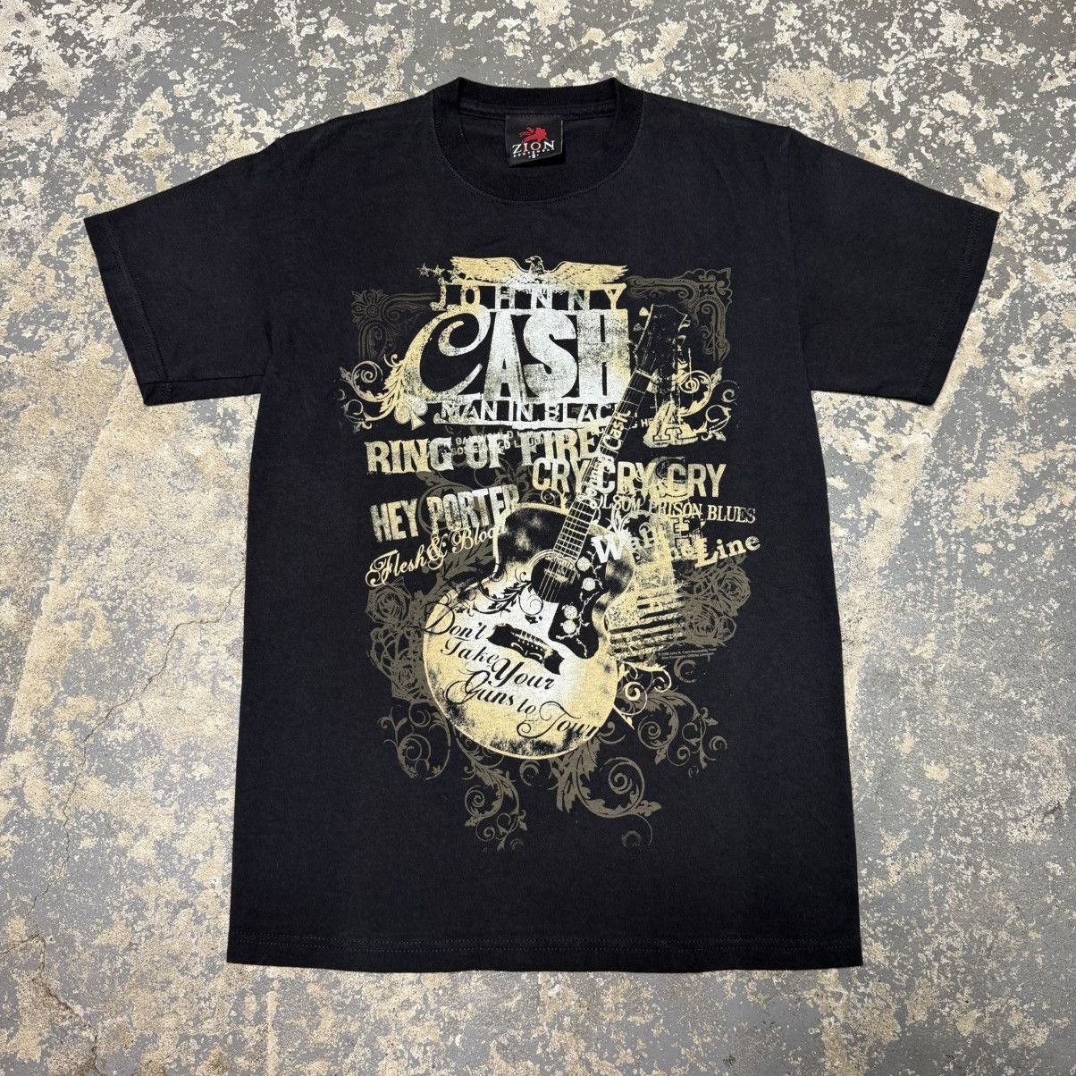 Band Tees Vintage Johnny Cash Black And Gold Zion Tshirt Size US S / EU 44-46 / 1 - 1 Thumbnail
