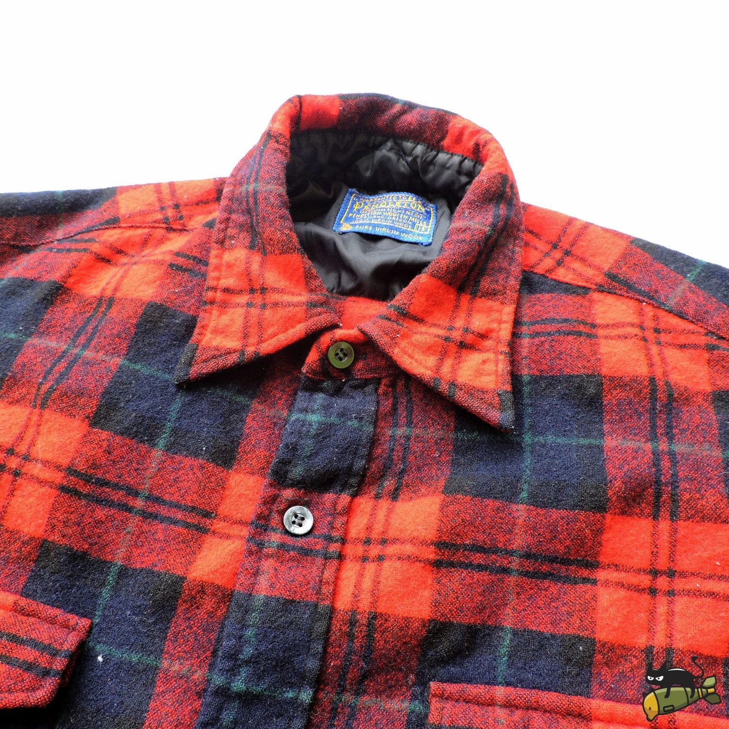 Pendleton PENDLETON PURE VIRGIN WOOL PLAID LONG SLEEVE FLANNEL SHIRT Size US M / EU 48-50 / 2 - 5 Thumbnail