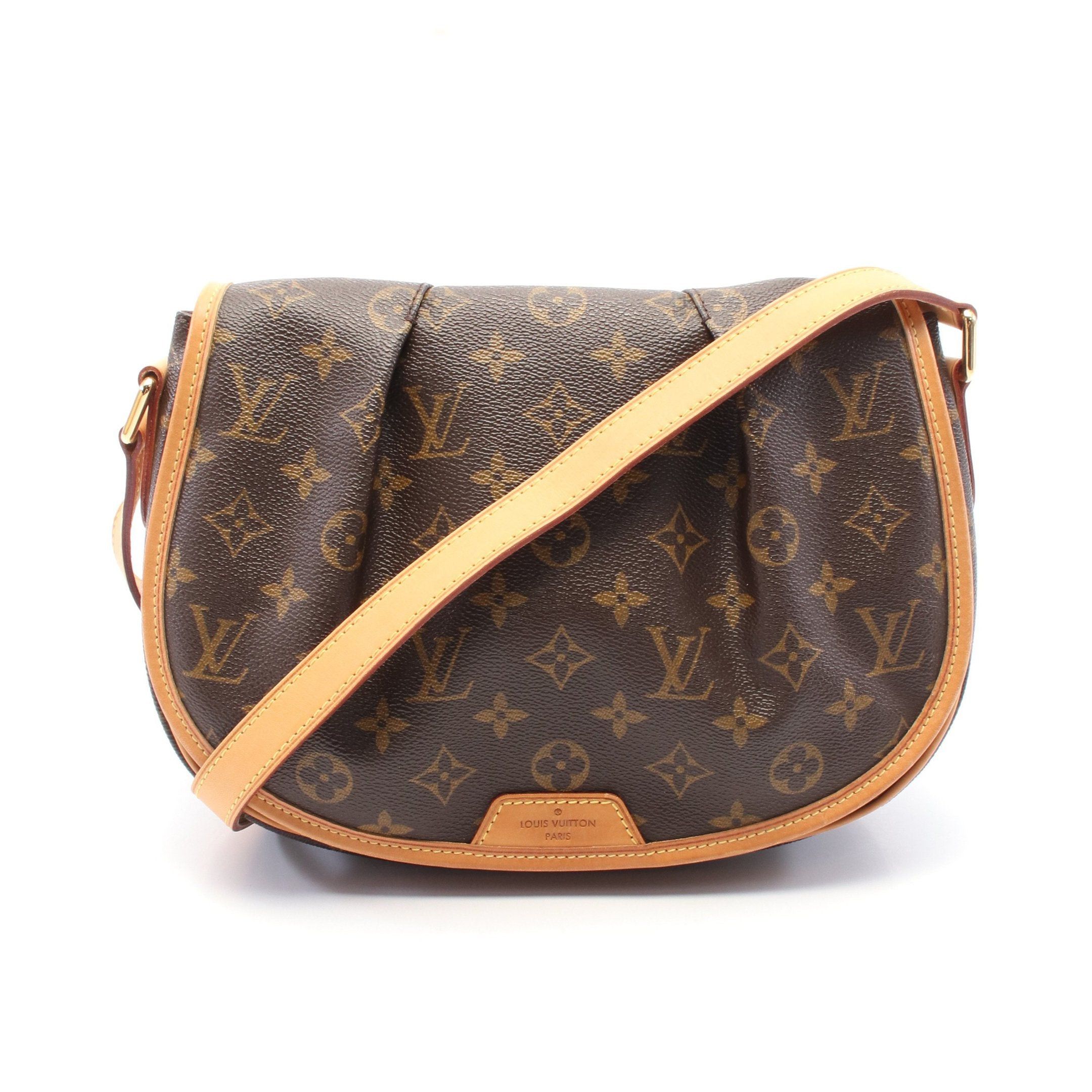 Louis Vuitton Louis Vuitton Menilmontant Pm Monogram Shoulder Bag Leather Brown Size ONE SIZE - 1 Thumbnail