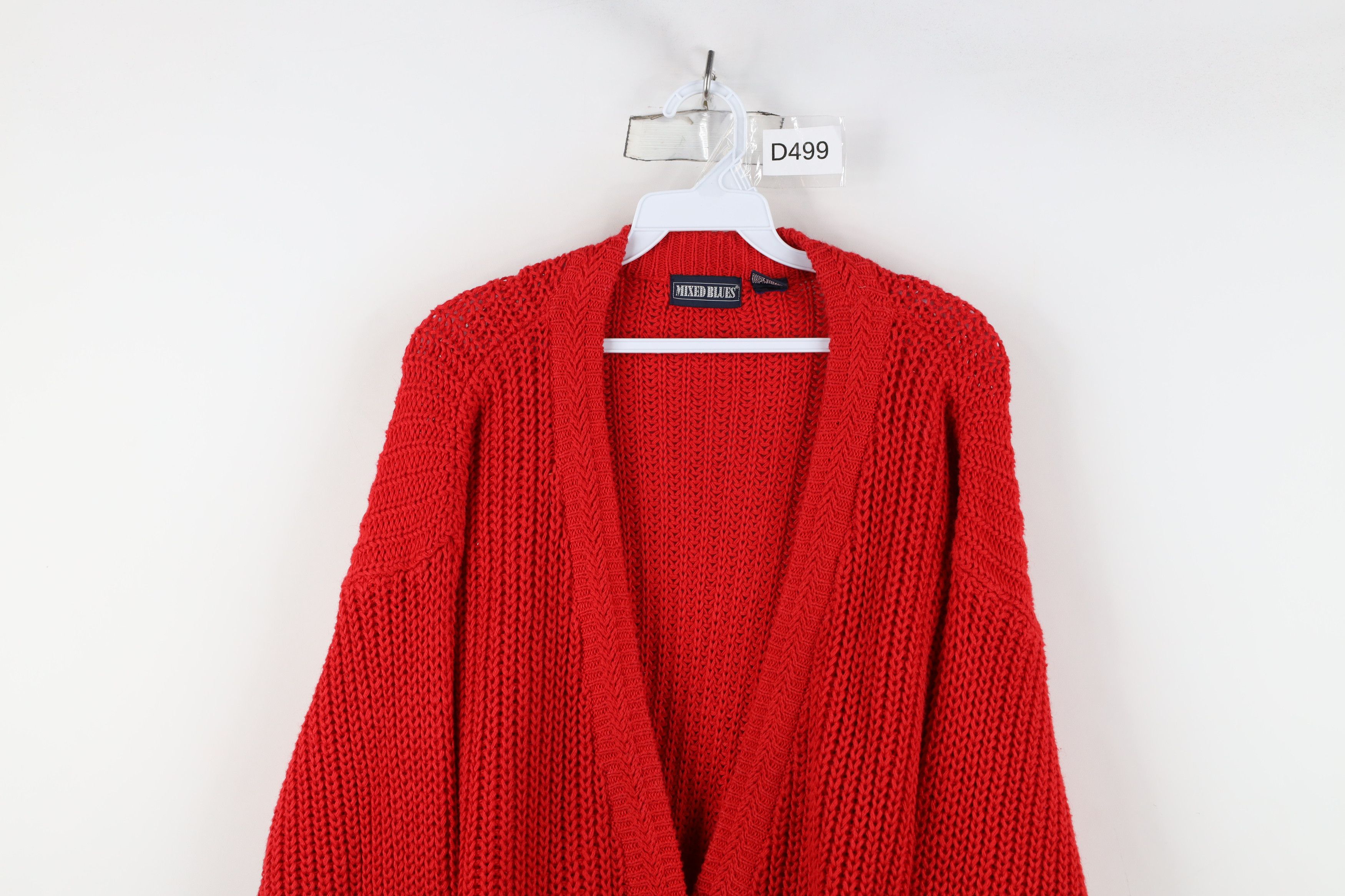 Vintage Vintage 90s Streetwear Ribbed Knit Baggy Cardigan Sweater Size M / US 6-8 / IT 42-44 - 2 Thumbnail