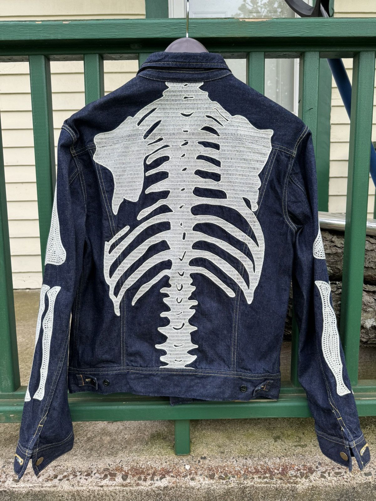 Kapital Kountry Kapital 11.5oz Denim Western Tuxedo Bone Indigo Sz 46 NWT Size US L / EU 52-54 / 3 - 2 Thumbnail