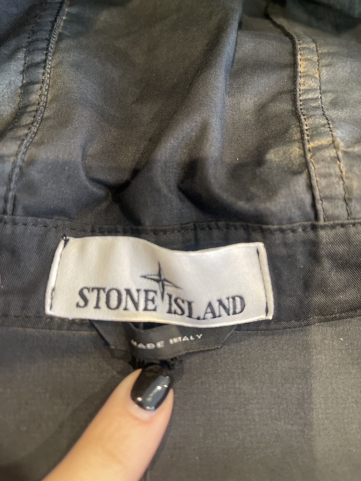 Stone Island Khaki & Black spray on Stone Island jacket Size US L / EU 52-54 / 3 - 3 Thumbnail