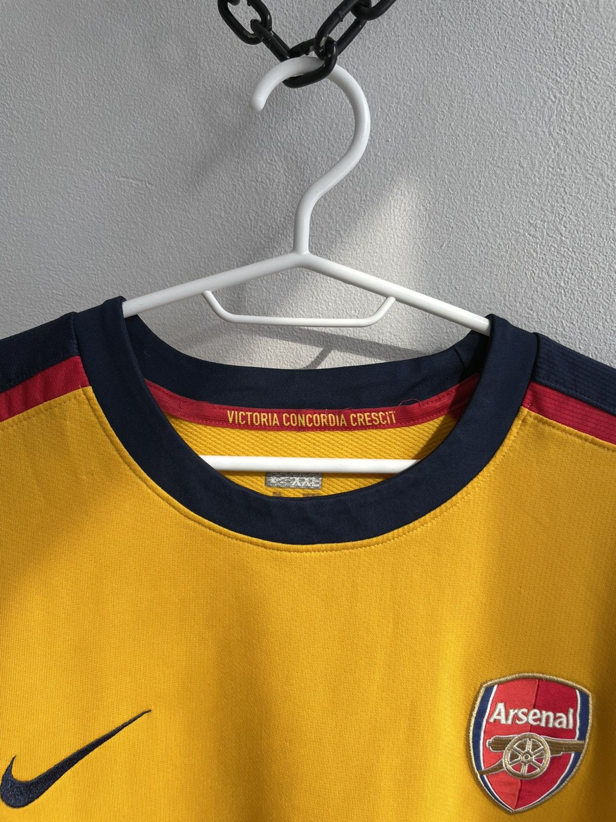Nike Arsenal 2008 2009 Away Football Shirt Soccer Jersey Nike Size US XXL / EU 58 / 5 - 10 Thumbnail