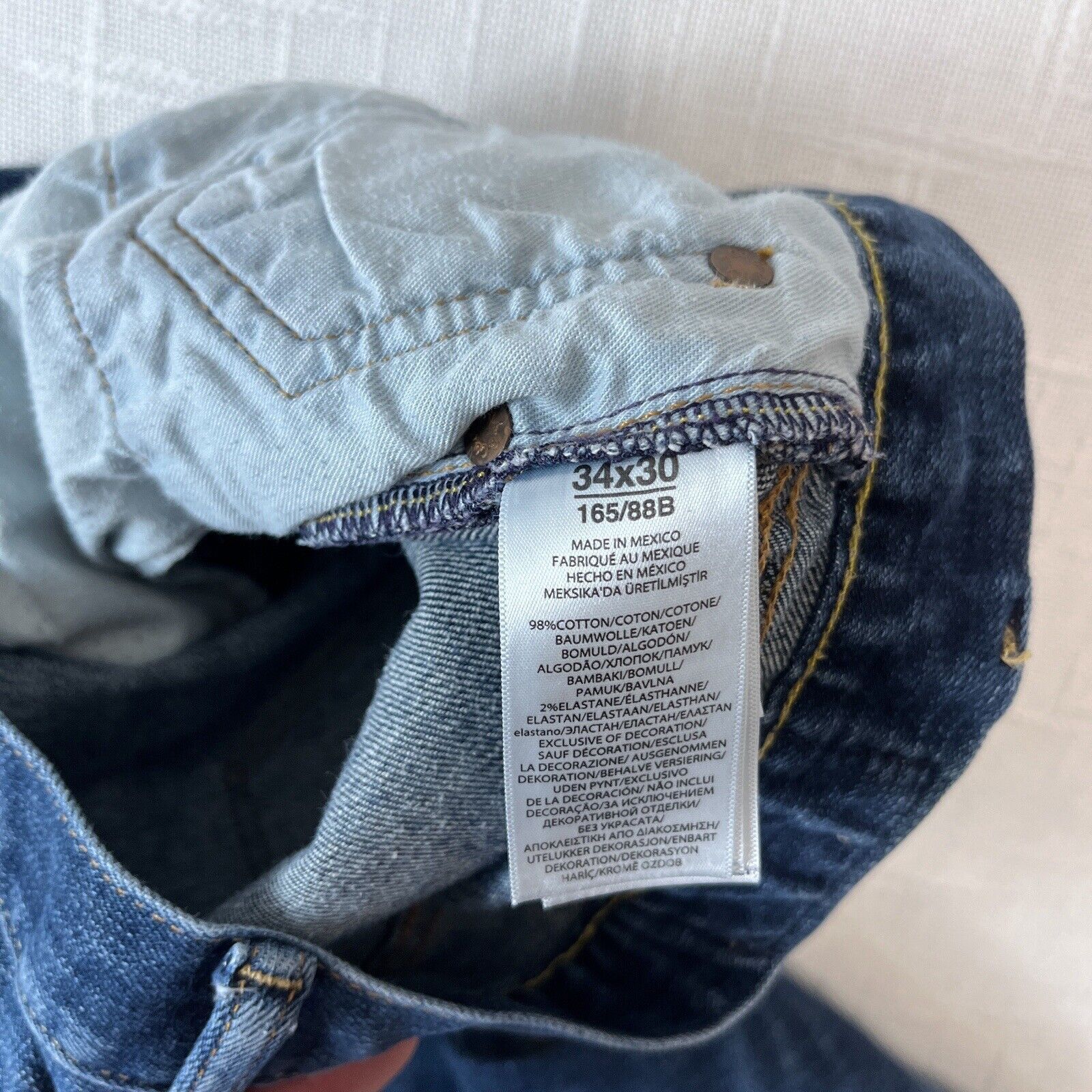 Polo Ralph Lauren Polo Ralph Lauren Jeans 33x29 Varick Slim Straight Whiskered Size US 33 - 6 Thumbnail