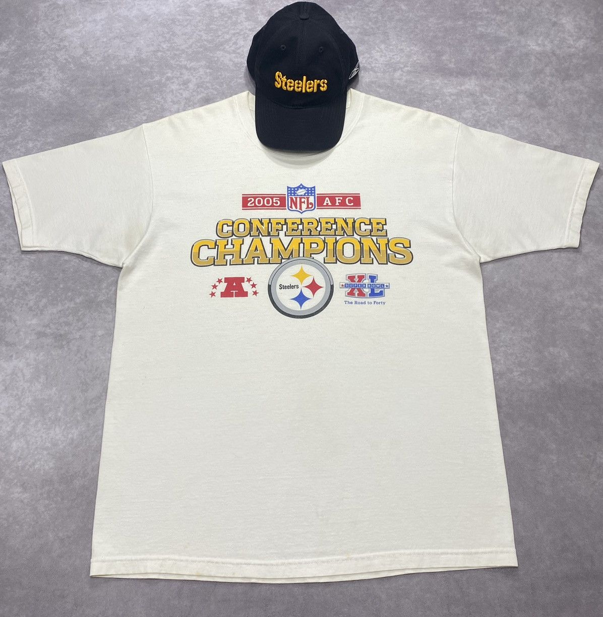 Reebok Vintage Y2K Reebok Pittsburgh Steelers Shirt& Hat Size US M / EU 48-50 / 2 - 1 Thumbnail