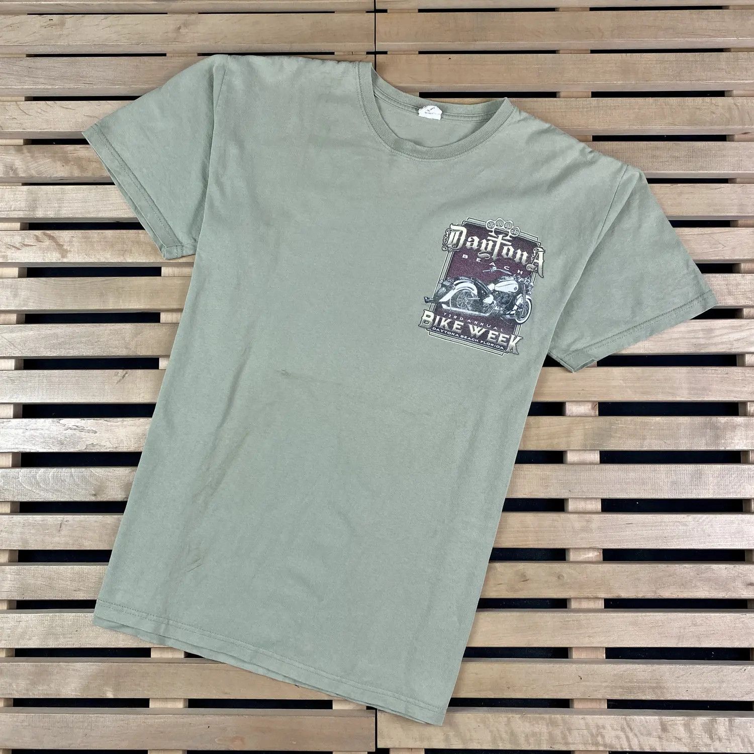 Mens Vintage T Shirt Daytona Bike Week Size L