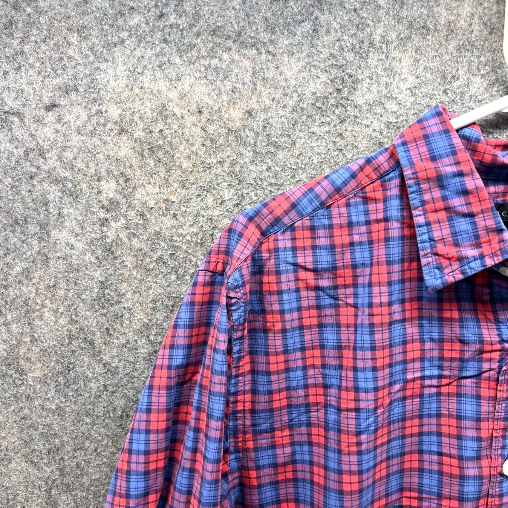 J.Crew VINTAGE J.CREW Shirt Men Medium Check Red Blue Plaid Button Down Plaid Preppy Vintage Size US M / EU 48-50 / 2 - 6 Thumbnail