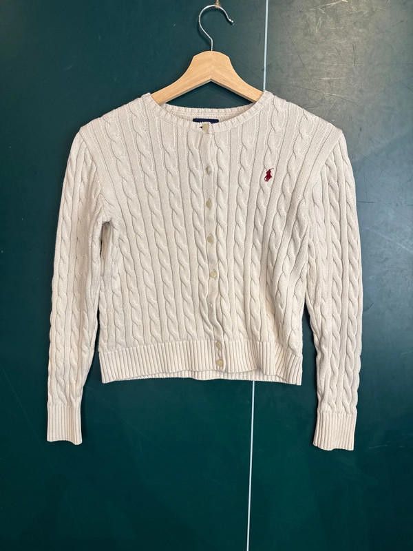 Polo Ralph Lauren Ralph Lauren Cable Knit Cardigan Size L / US 10 / IT 46 - 1 Thumbnail