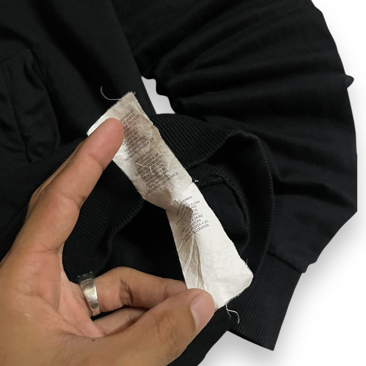 If Six Was Nine Vintage Black Armani Exchange AX Zipper Hoodie Bondage Size US L / EU 52-54 / 3 - 9 Thumbnail