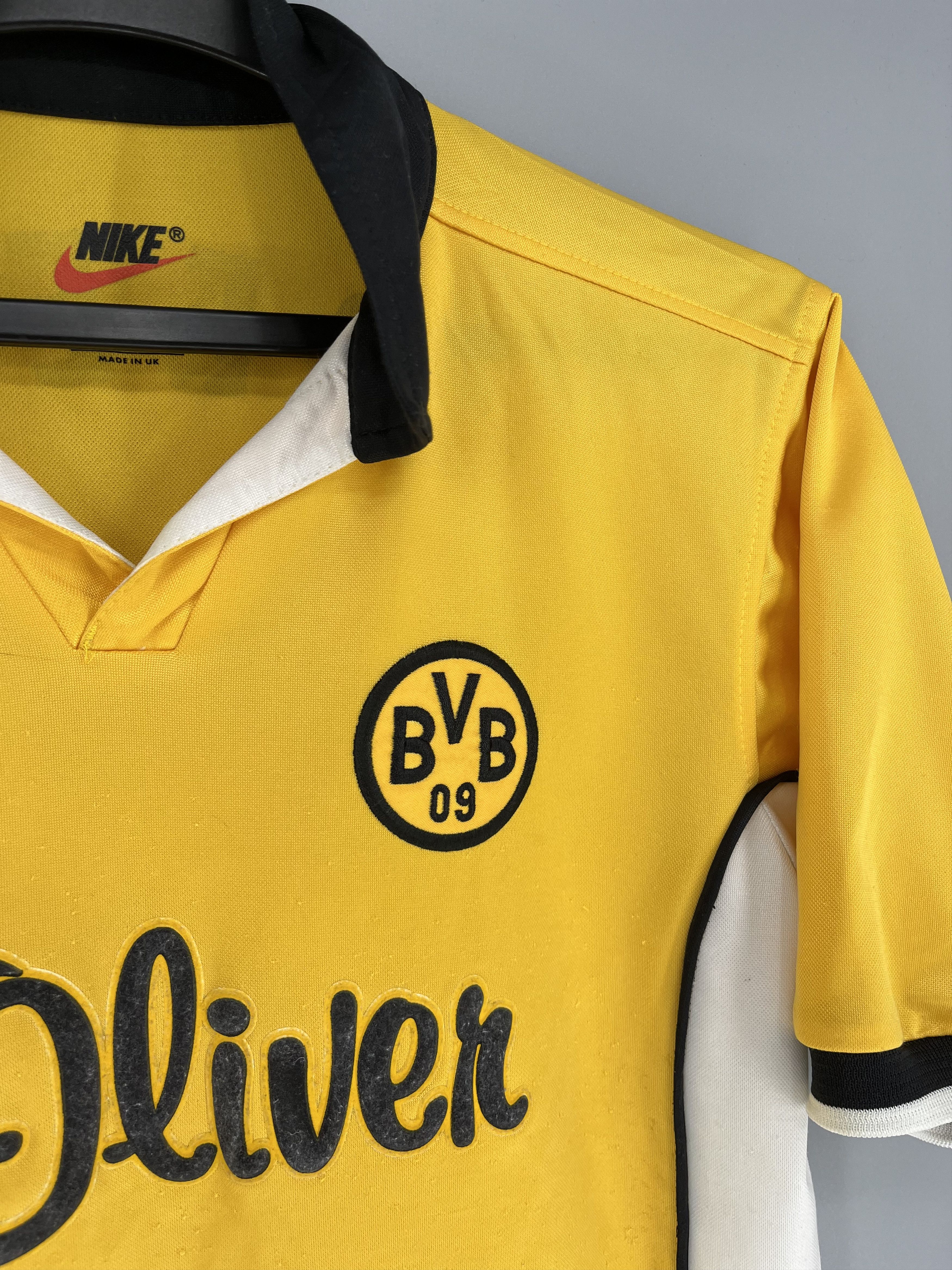 Nike BORUSSIA DORTMUND 1998/99 HOME FOOTBALL SHIRT SOCCER JERSEY Size US XS / EU 42 / 0 - 8 Thumbnail