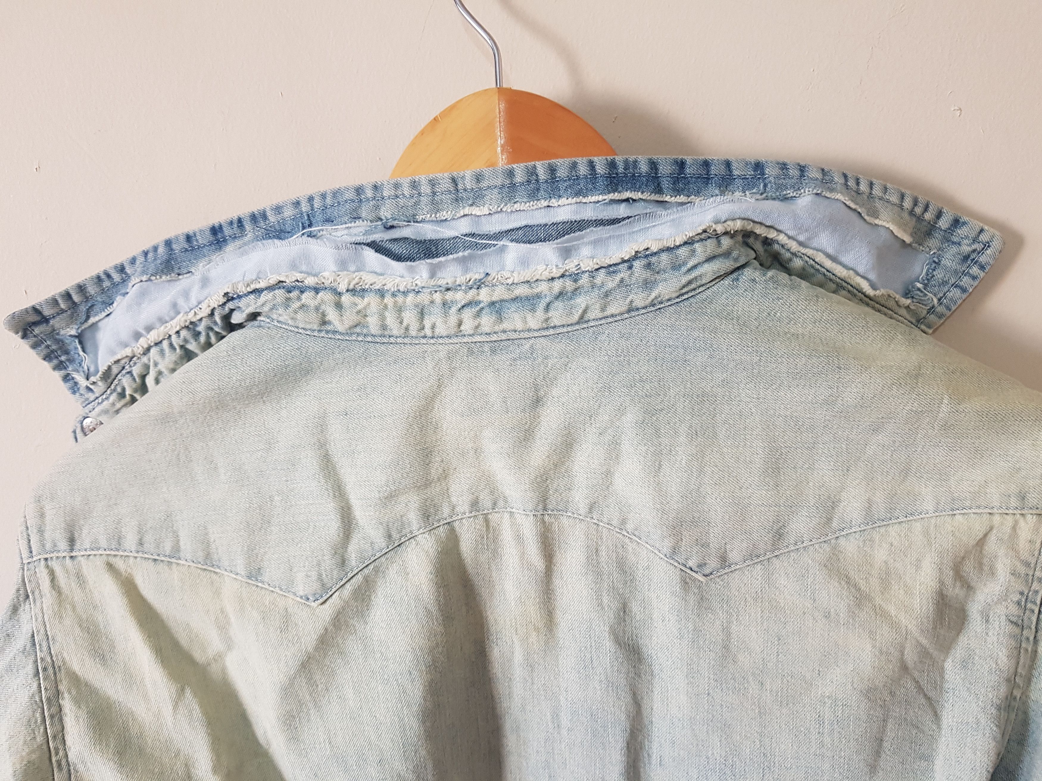 Levi's Vintage Clothing LVC 50's Shorthorn Western Denim Shirt Size US M / EU 48-50 / 2 - 9 Thumbnail