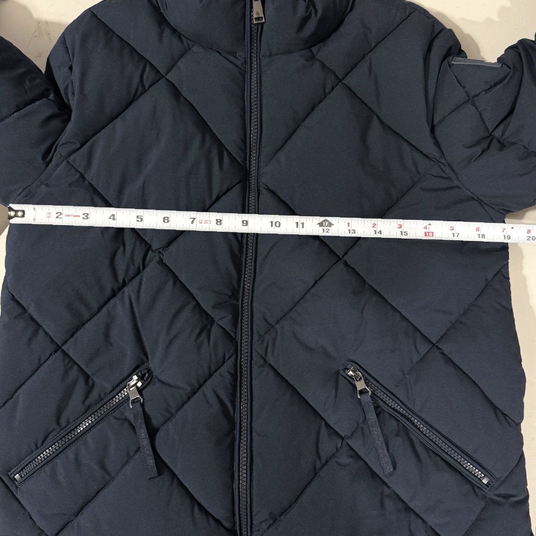 Ralph Lauren Lauren Ralph Lauren Women's Jacket Puffer Zip Up Navy Blue Small Slim Regular Fit Size S / US 4 / IT 40 - 3 Thumbnail