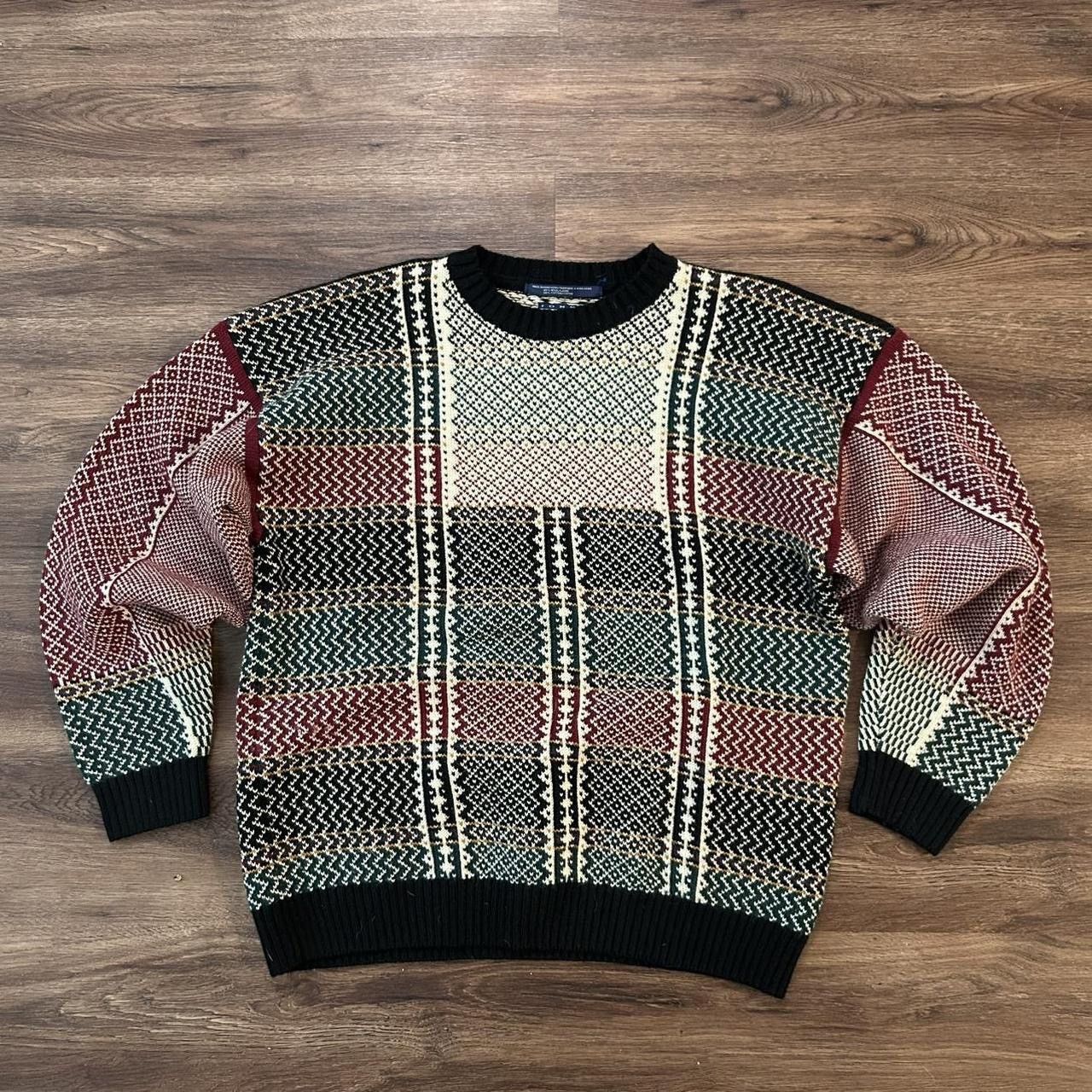 Tommy Hilfiger VTG 90s Tommy Hilfiger Men's Sweater Size L Wool Blend Size US L / EU 52-54 / 3 - 1 Thumbnail