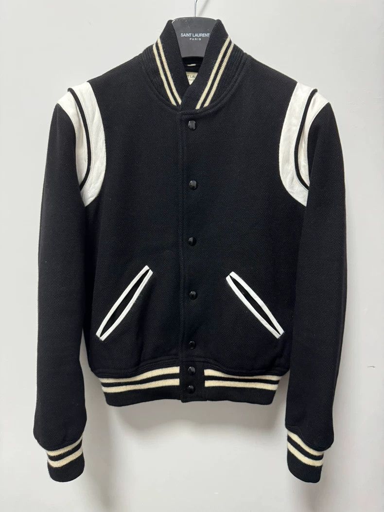 Saint Laurent Paris Saint Laurent Paris 15fw patchwork black and white Teddy ja Size US S / EU 44-46 / 1 - 1 Thumbnail