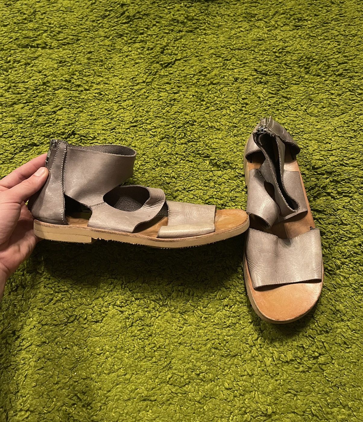 MoMA Moma avant garde real leather sandals shoes Size US 7 / EU 40 - 2 Thumbnail
