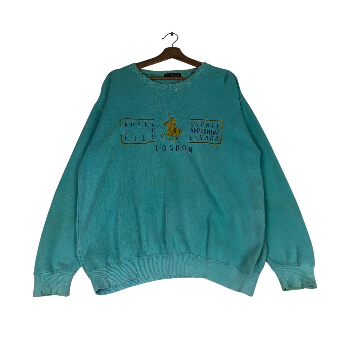 Japanese Brand Vintage Royal of Polo Berkshire Club Crest Sweatshirt Size US M / EU 48-50 / 2 - 3 Thumbnail