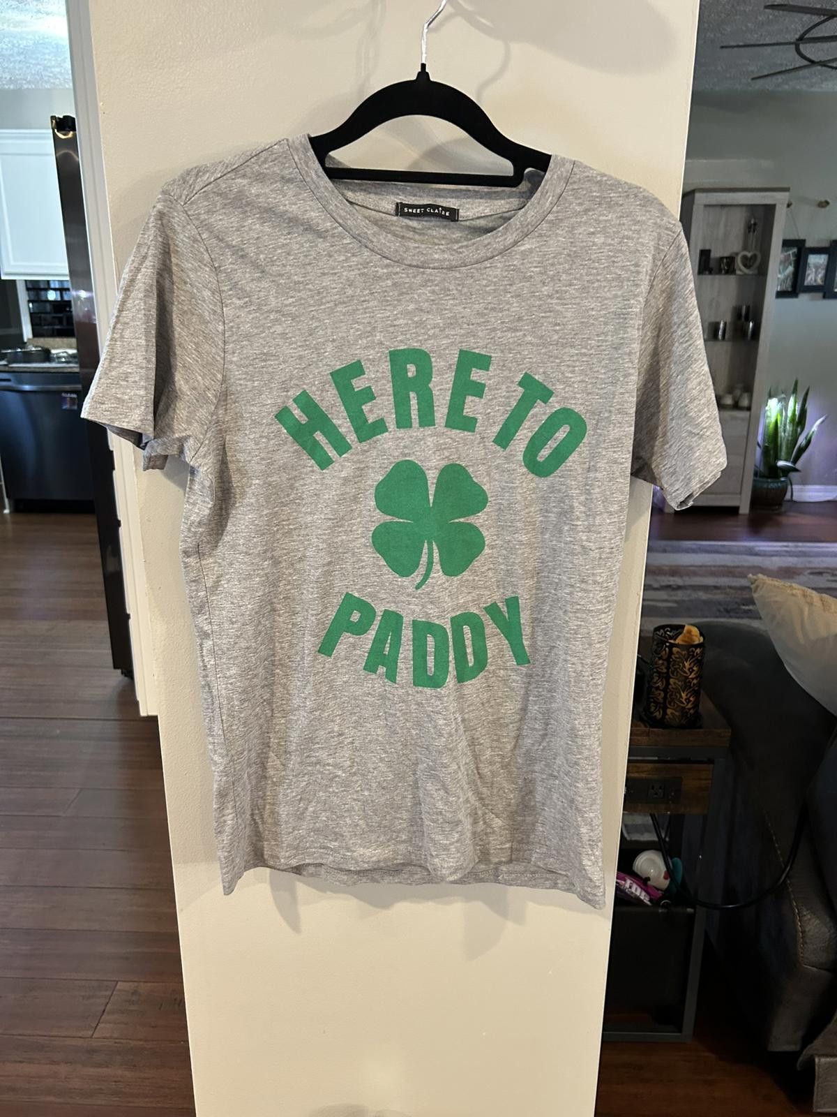 Other Sweet Claire Grey 'Here to Paddy' Graphic T-Shirt Size S / US 4 / IT 40 - 1 Thumbnail