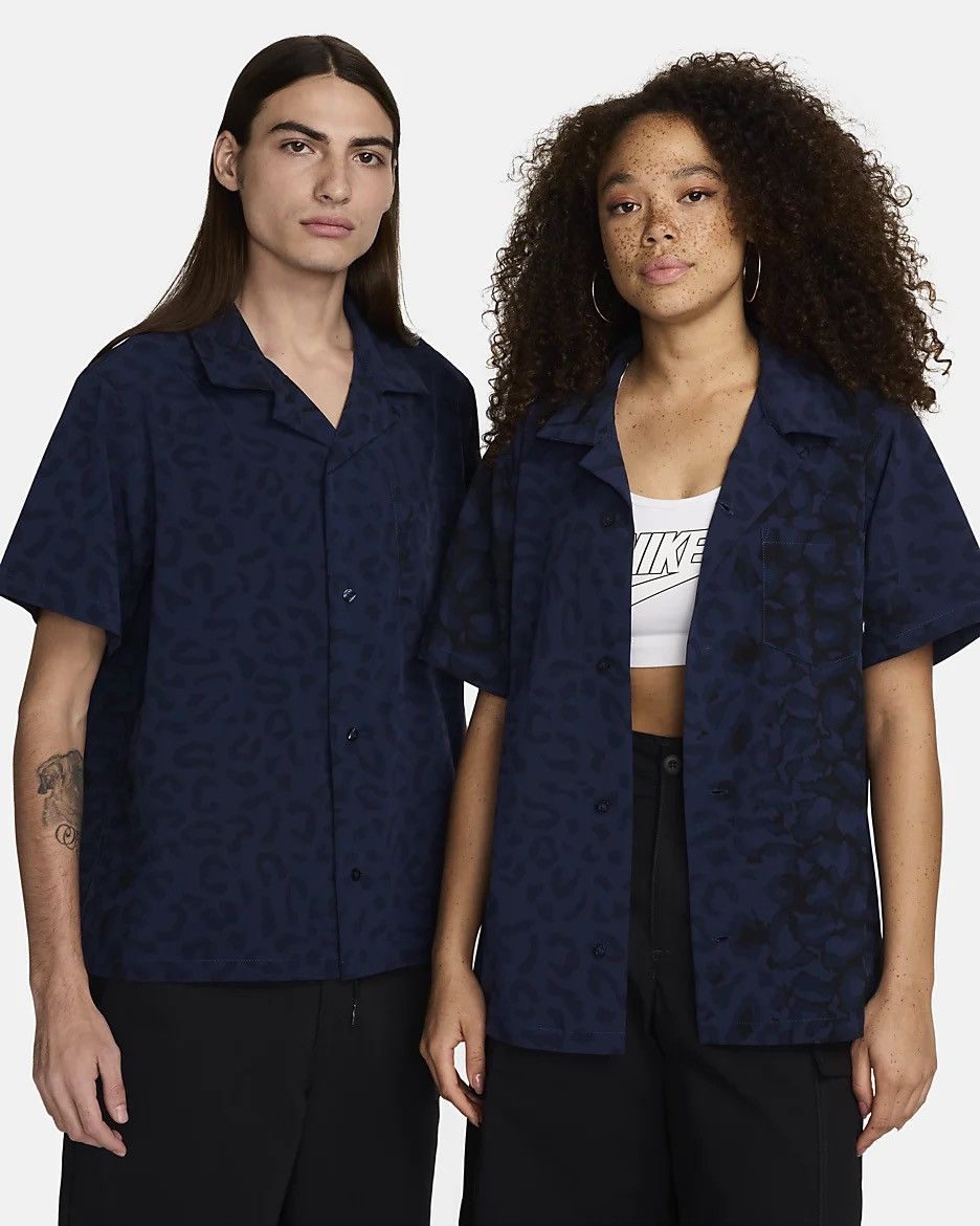 Nike Nike SB Print Bowler Short-Sleeve Button-Up Skate Shirt Size US M / EU 48-50 / 2 - 1 Thumbnail