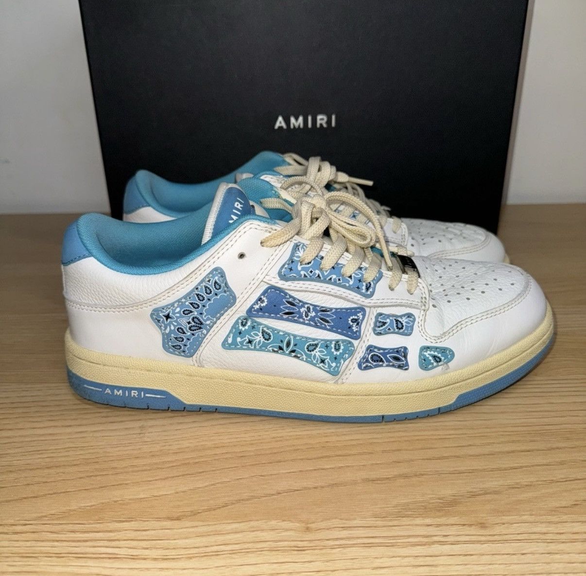 Amiri Amiri Skel Low top bandana Size US 9 / EU 42 - 3 Thumbnail