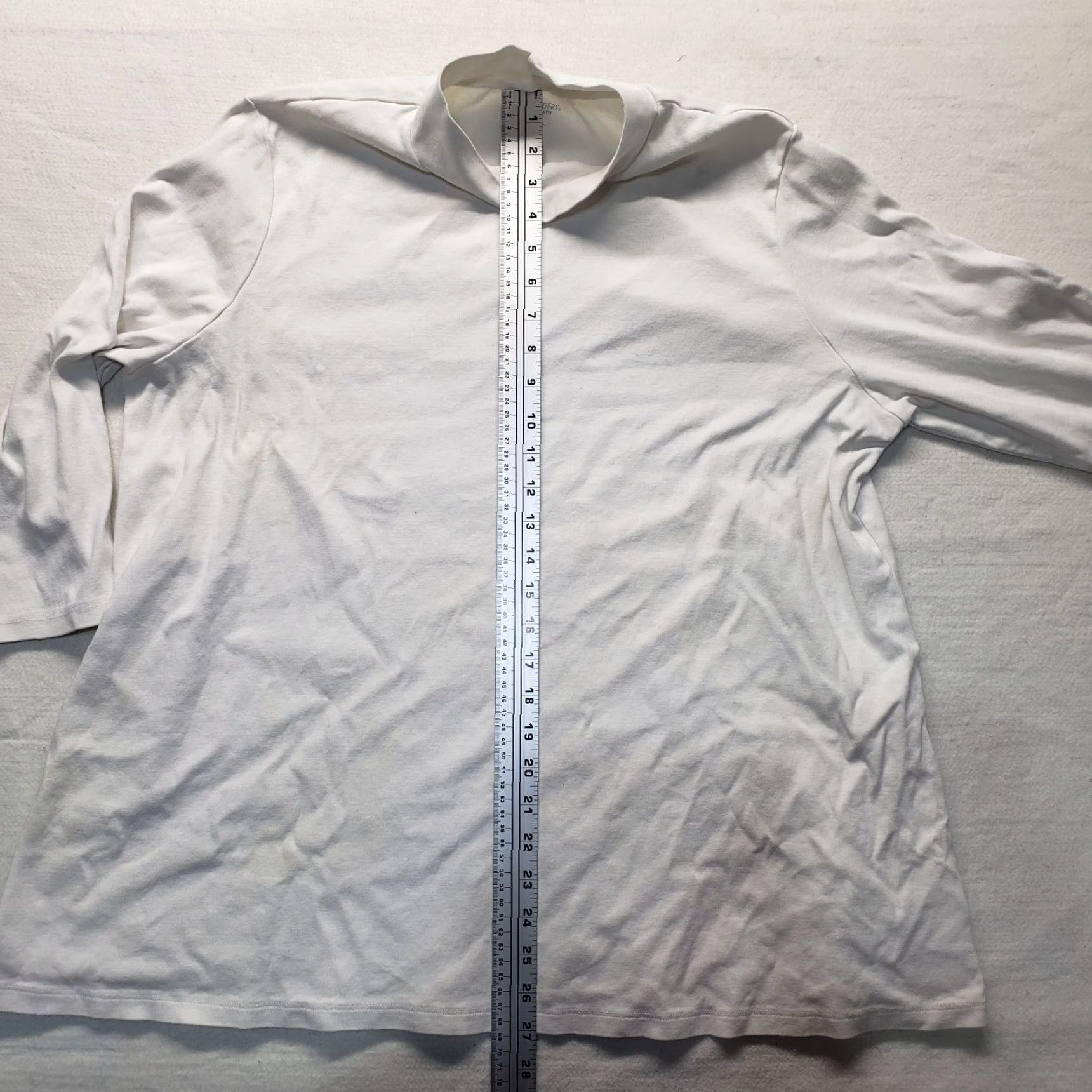 Vintage Kim Rogers Perfectly Soft Solid White Long Sleeve Turtle Neck Size 2X Mens Shirt XX Size XXL / US 16-18 / IT 52-54 - 6 Thumbnail