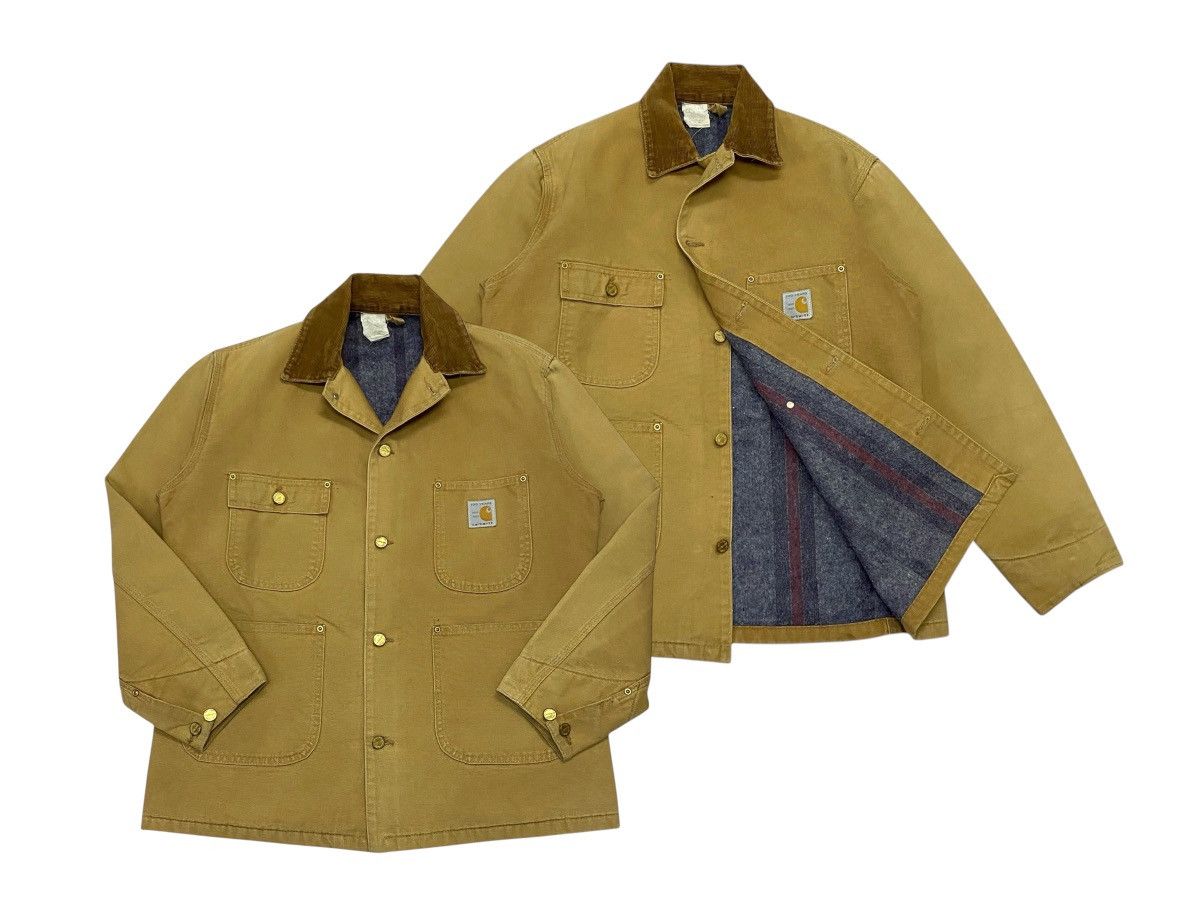 Carhartt × Vintage Carhatt 100 Anniversary Duck Canvas Chore Blanket Jacket Size US L / EU 52-54 / 3 - 1 Thumbnail