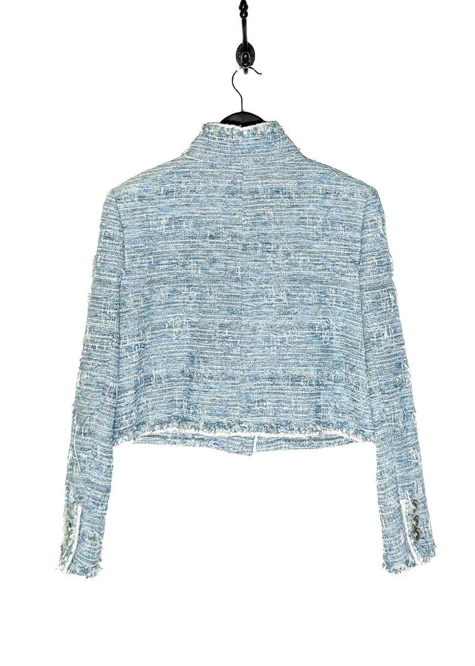 Chanel Chanel SS15 Blue Fantasy Tweed Short Jacket Size M / US 6-8 / IT 42-44 - 4 Thumbnail