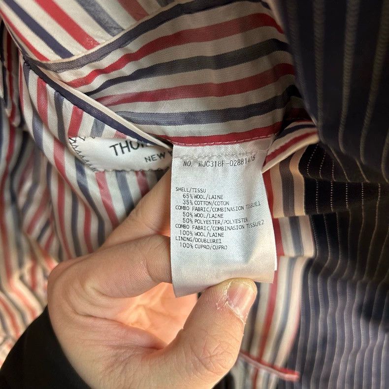 Thom Browne Thom Browne size2 Patchwork striped suit jacket Size 38S - 5 Thumbnail