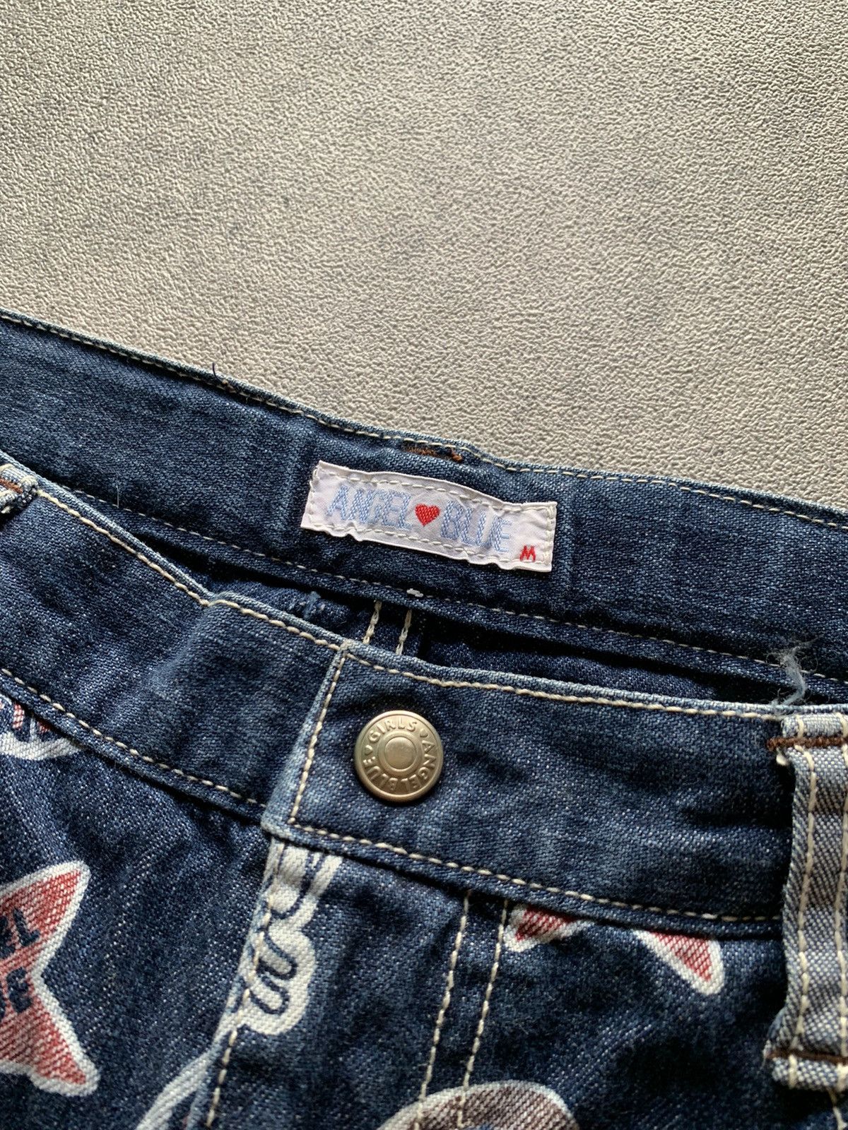 Angel Blue 1990s Angel Blue Full Print Short Denim Size 27" / US 4 / IT 40 - 7 Thumbnail