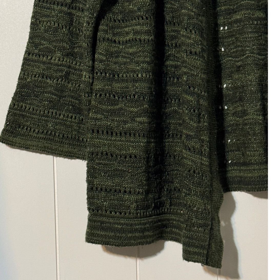Other Studio Works Womens 2X Green Open Knit Cardigan Size L / US 10 / IT 46 - 4 Thumbnail