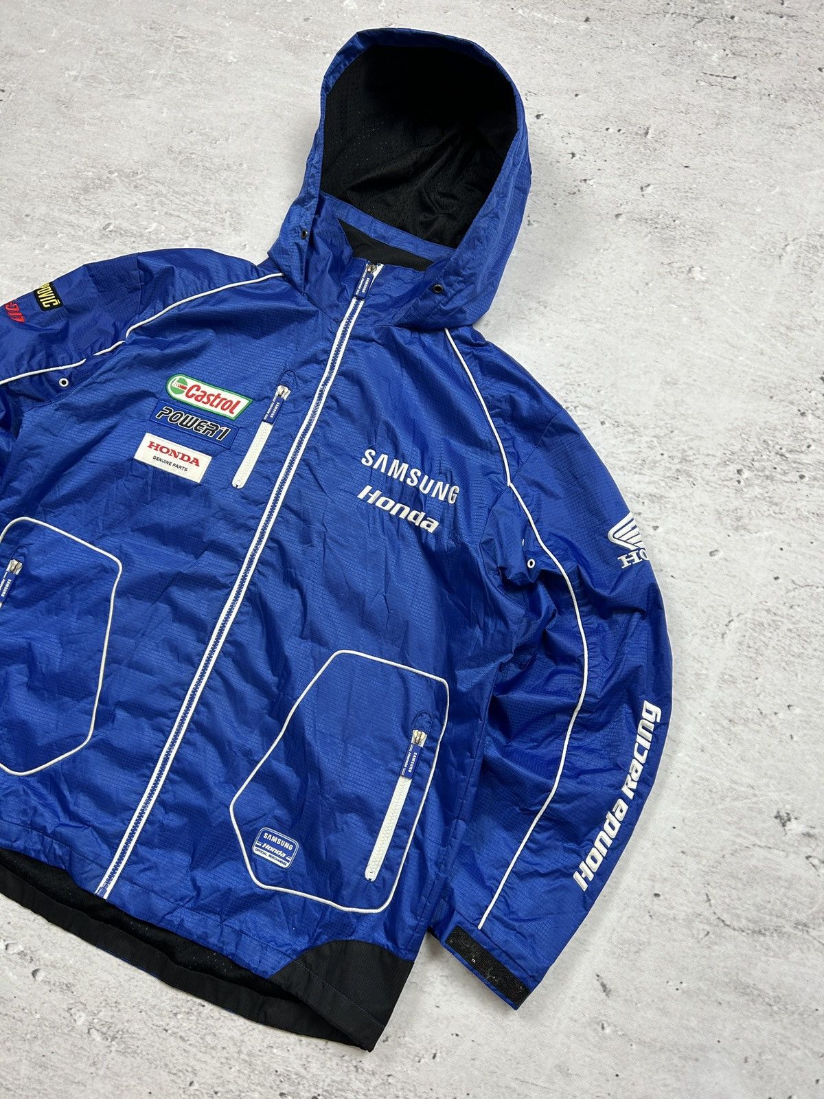Honda × NASCAR 🔥Y2K RACE VINTAGE HONDA SAMSUNG RACING MOTO JACKET 00-90s🔥 Size US M / EU 48-50 / 2 - 3 Thumbnail