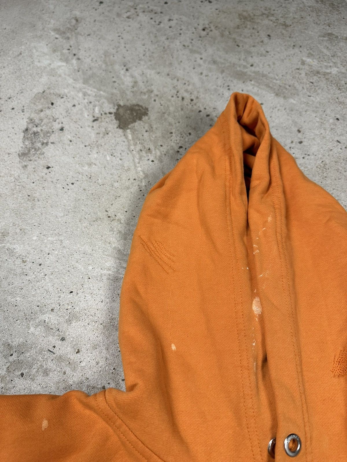 Diesel × Vintage Vintage Diesel Big Logo Reworked Boxy Orange Hoodie Size US L / EU 52-54 / 3 - 12 Thumbnail