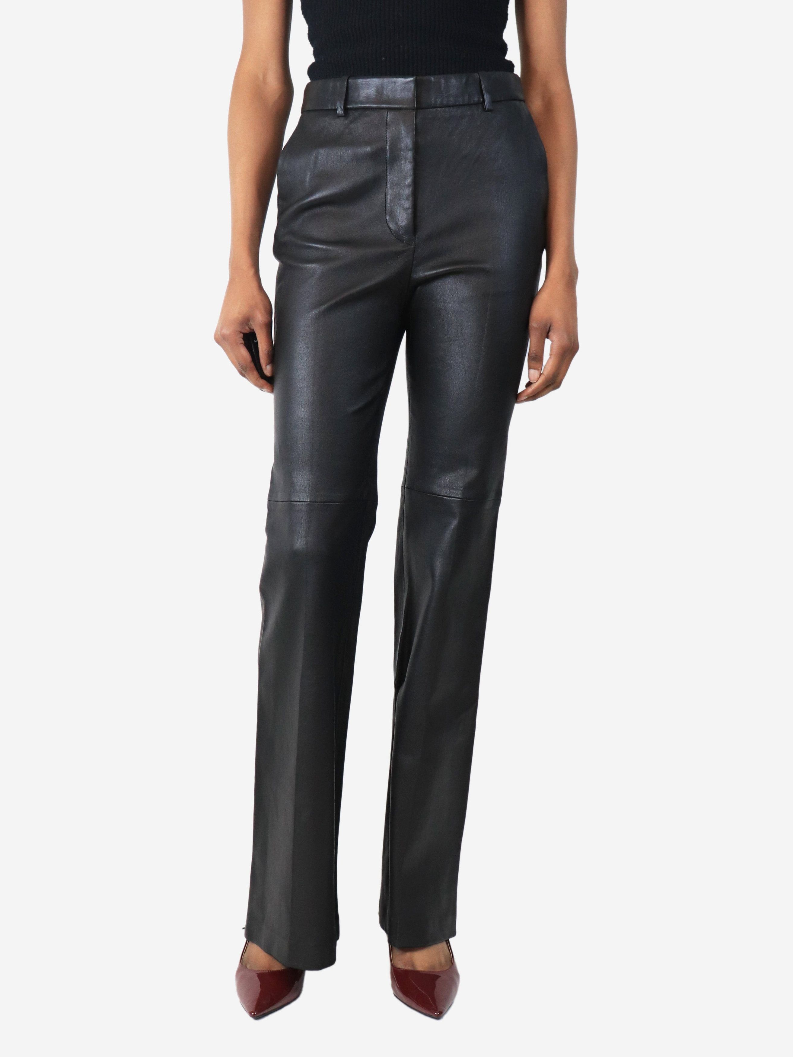 Other Black Tafira leather trousers - UK 8 Size 27" / US 4 / IT 40 - 1 Thumbnail