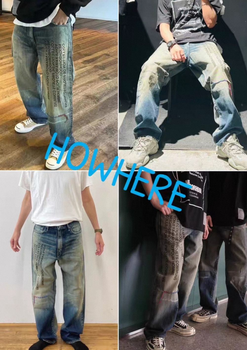Neighborhood Neighborhood size m Distressed Slashed Washed Jeans Size US 30 / EU 46 - 9 Thumbnail