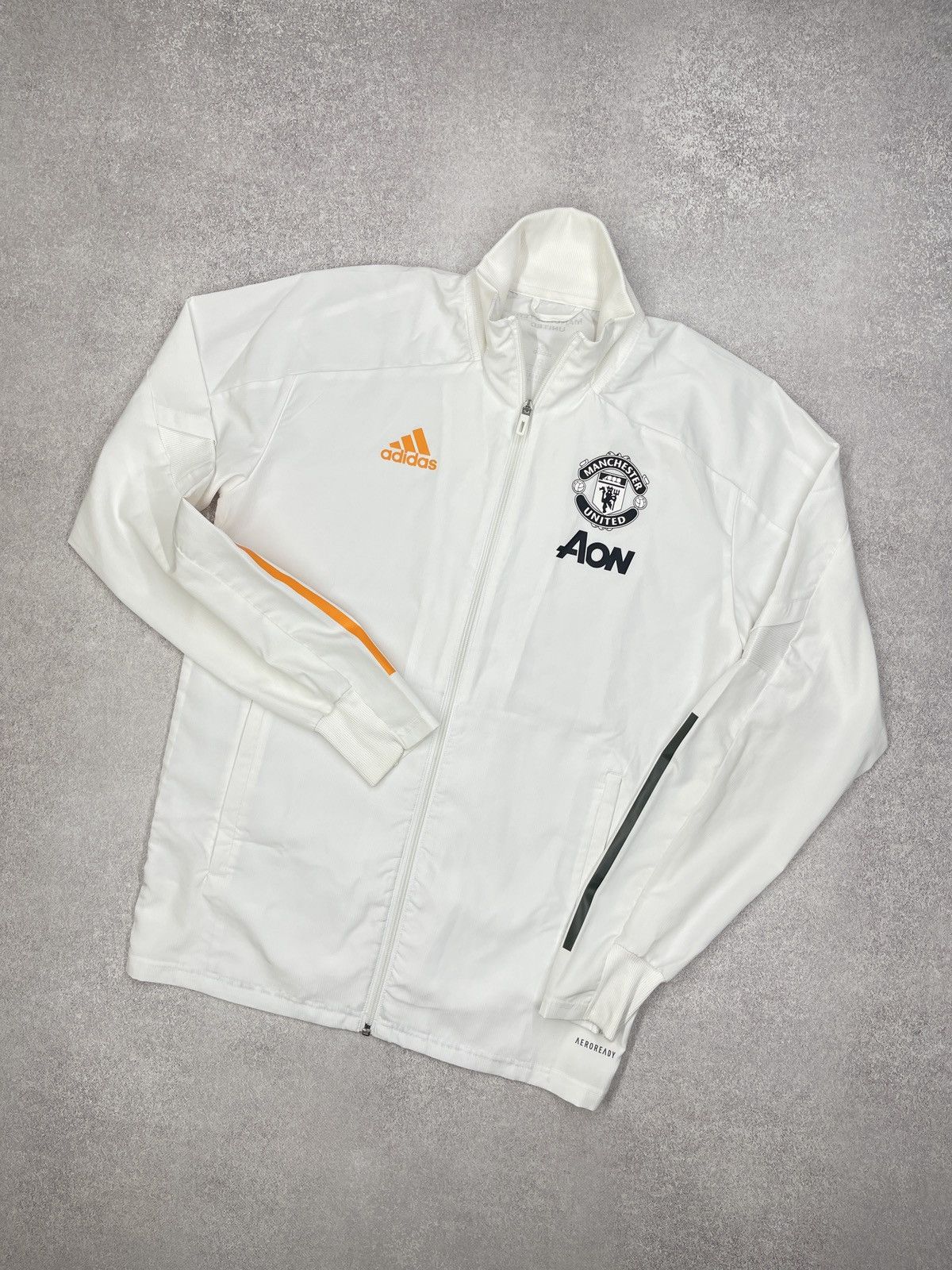 Adidas Mens Adidas Manchester United Football Light Jacket White Size US M / EU 48-50 / 2 - 1 Thumbnail