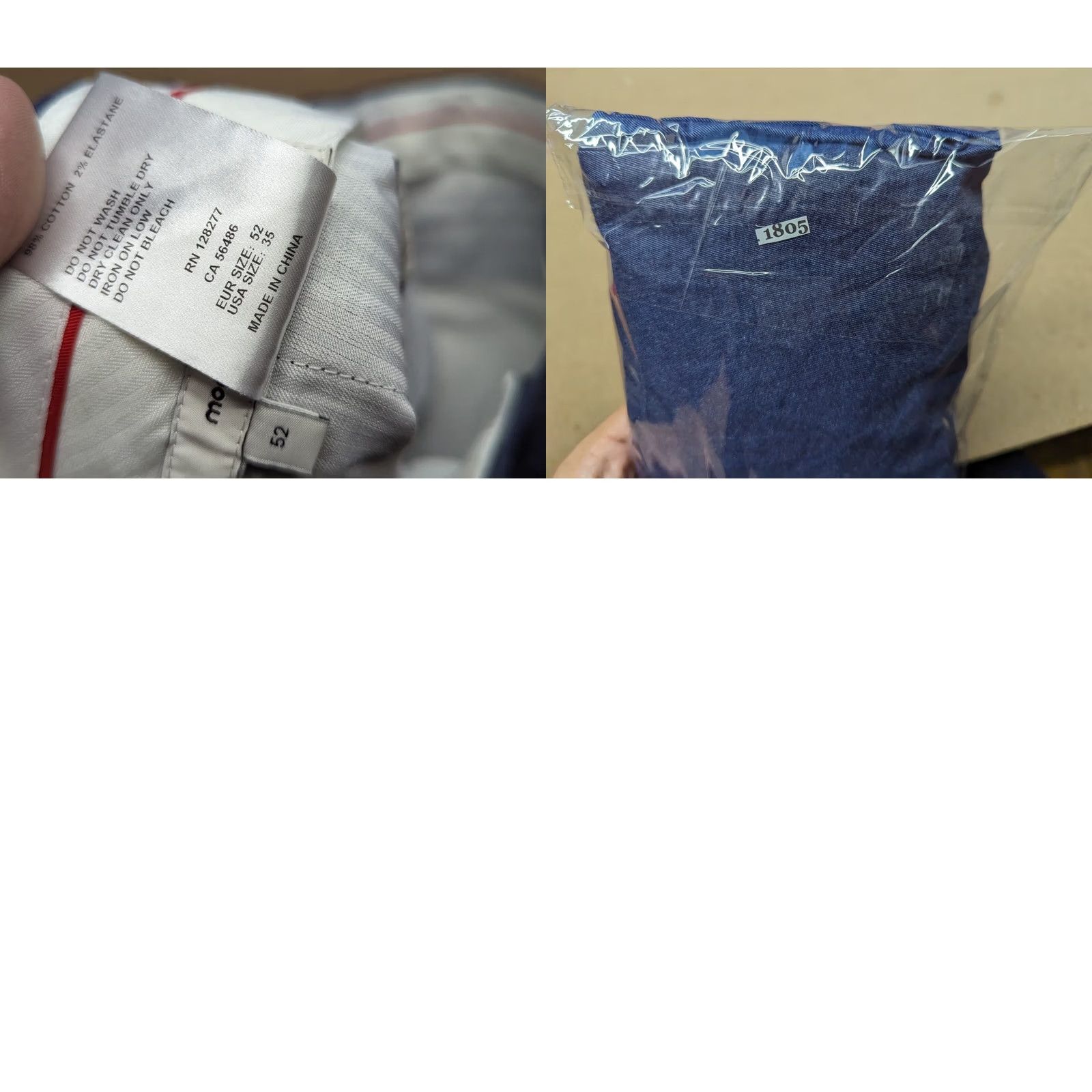 Vintage Moods of Norway Chino Shorts Mens Navy Blue 35 Regular Pockets Casual Yacht Golf W36 Size US 35 - 8 Thumbnail