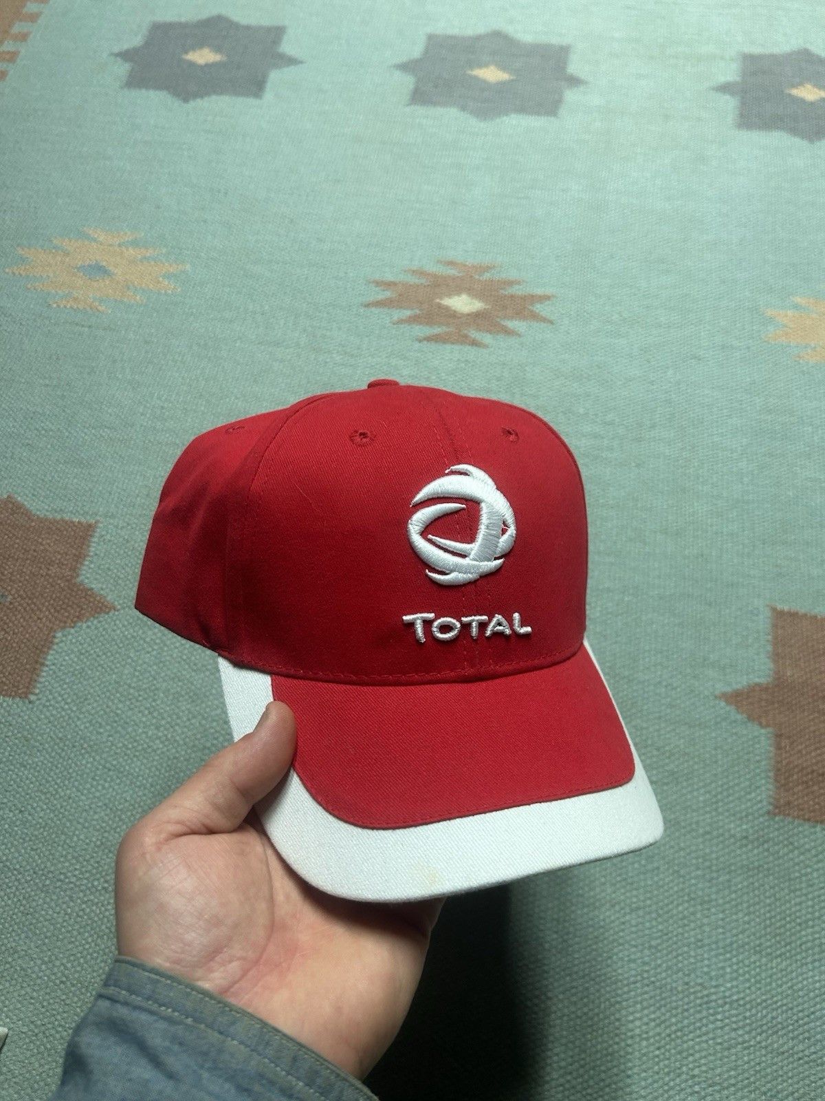 Vintage Vtg strapback hat baseball total lubricants racing red NOS Size ONE SIZE - 1 Thumbnail
