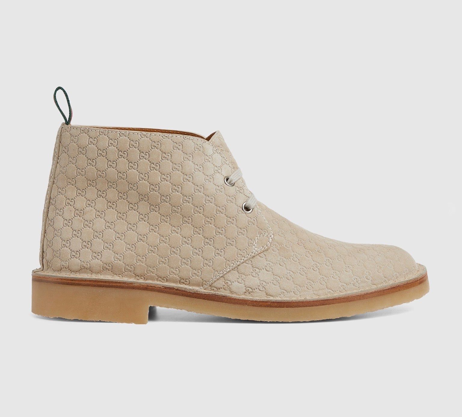 Gucci Web GG Suede Ankle Boots SIZE 8.5