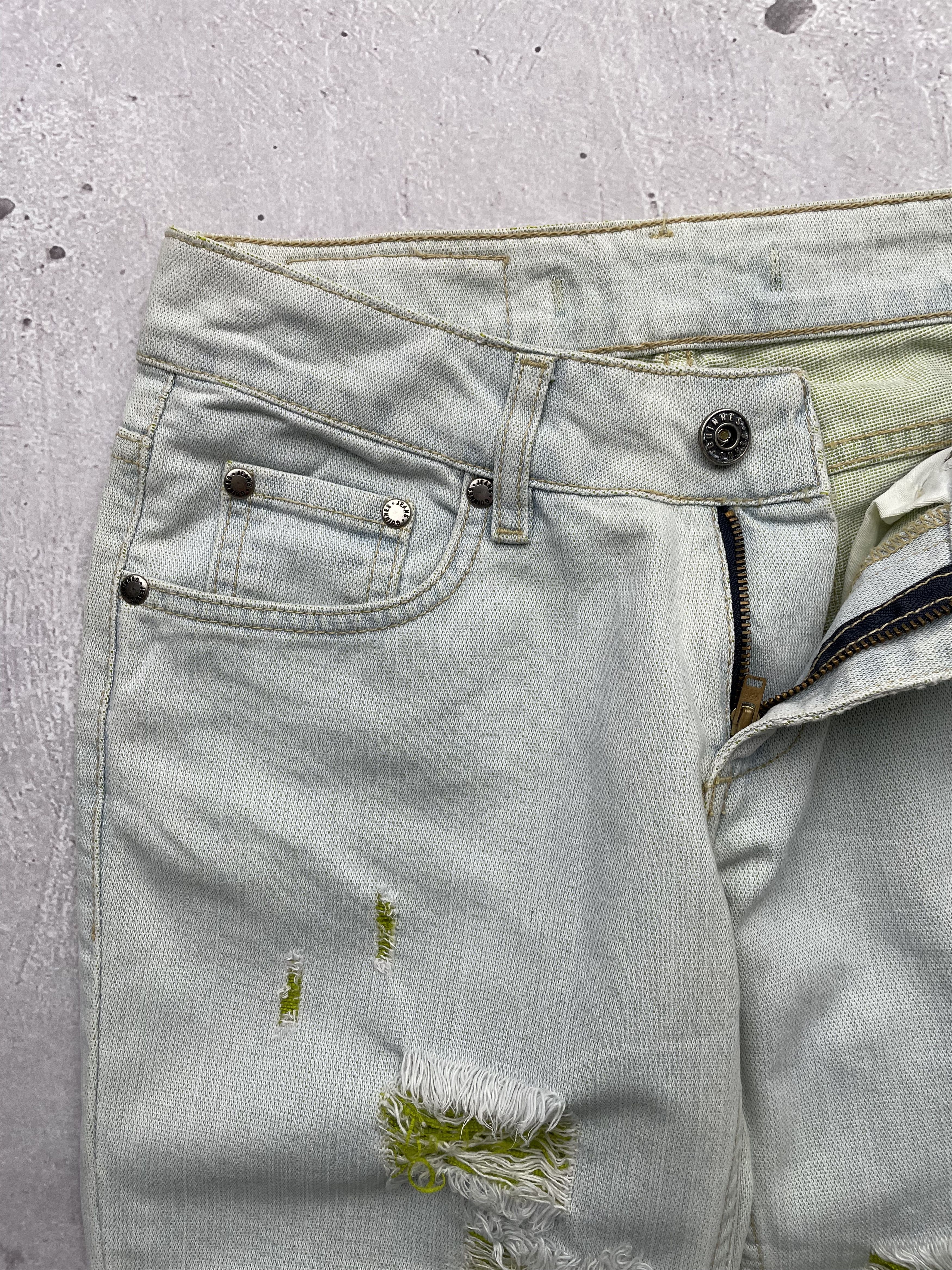 Japanese Brand × Vintage Vintage Ripped Flared Jeans Size 26" / US 2 / IT 38 - 5 Thumbnail
