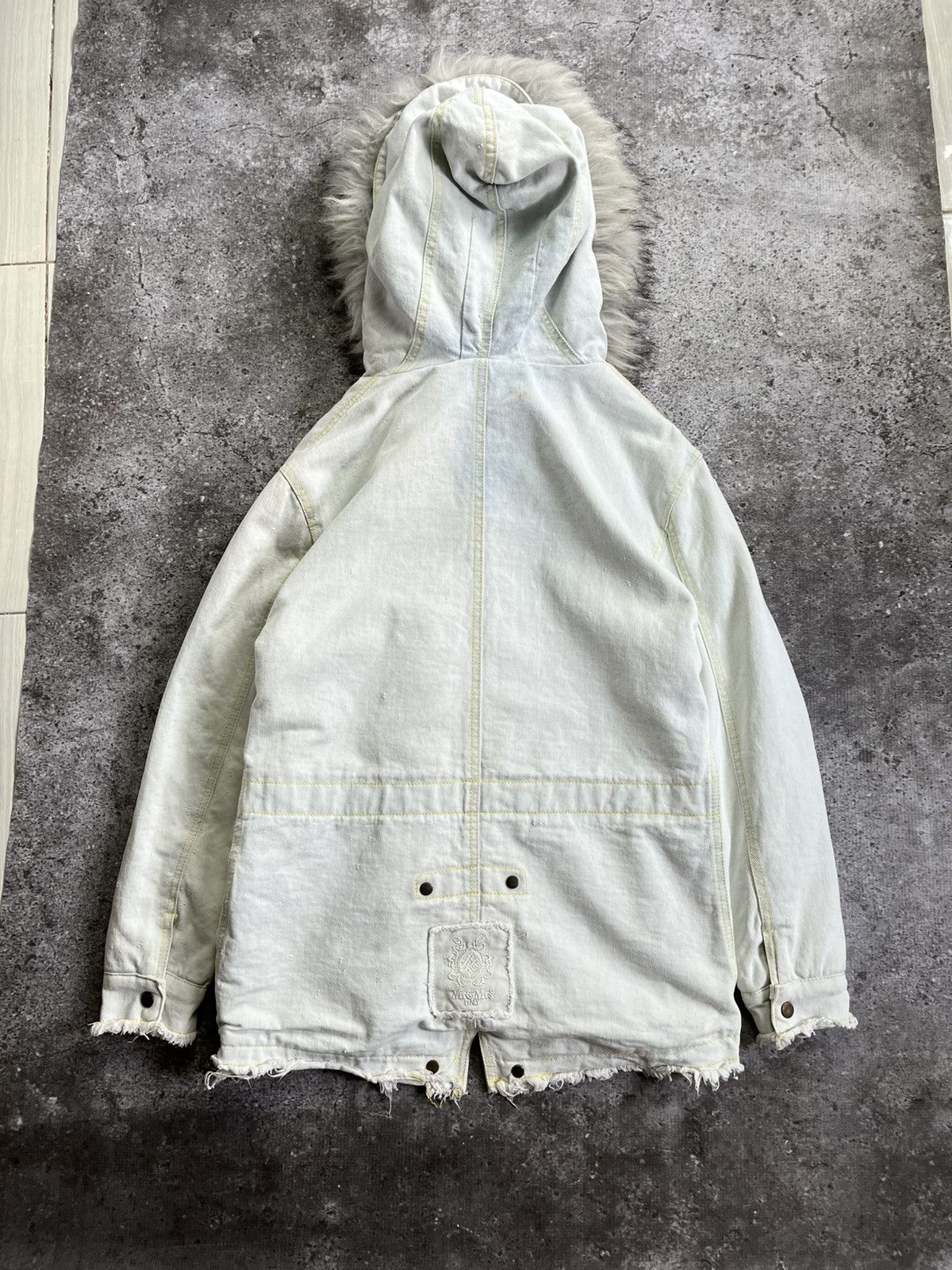 MR & MRS ITALY Vtg Mr & Mrs Italy - Fur Hoodie Denim Jacket Size US L / EU 52-54 / 3 - 2 Thumbnail