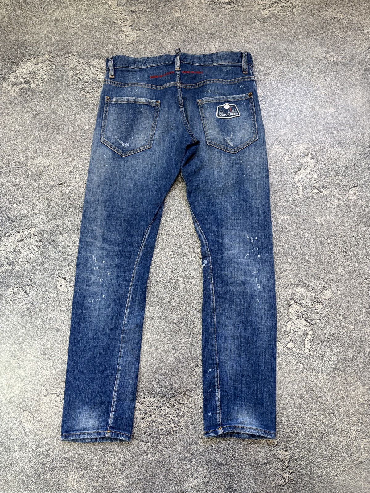 Dsquared2 DSQUARED2 Archive Distressed Patchwork Paint Blue Jeans 48 Size US 32 / EU 48 - 2 Thumbnail