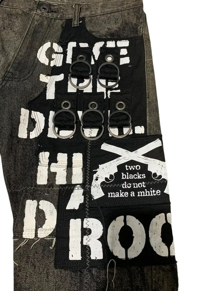 Self Edge Edge Ruppert bondage punk laces up hagi jorts denim Size US 32 / EU 48 - 5 Thumbnail