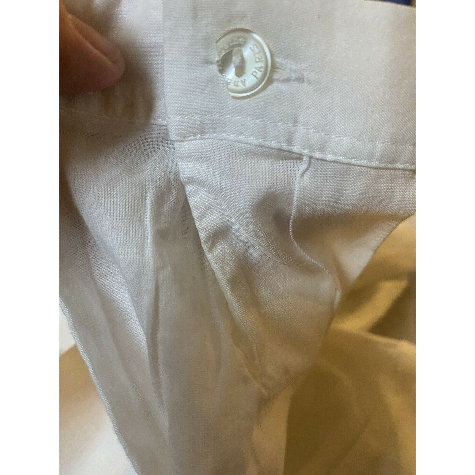 ANNE FONTAINE New $430 Anne Fontaine 0 XS White Sheer Voile Blouse Shirt T Size XS / US 0-2 / IT 36-38 - 4 Thumbnail