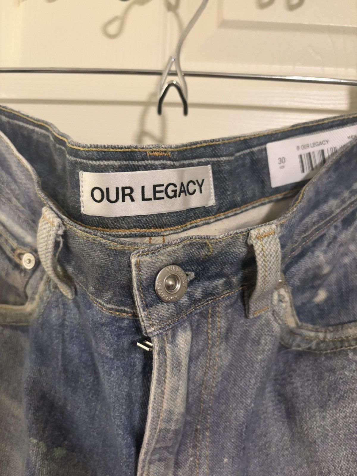 Our Legacy Our Legacy Third Cut Digital Denim (Blue) Size US 30 / EU 46 - 2 Thumbnail