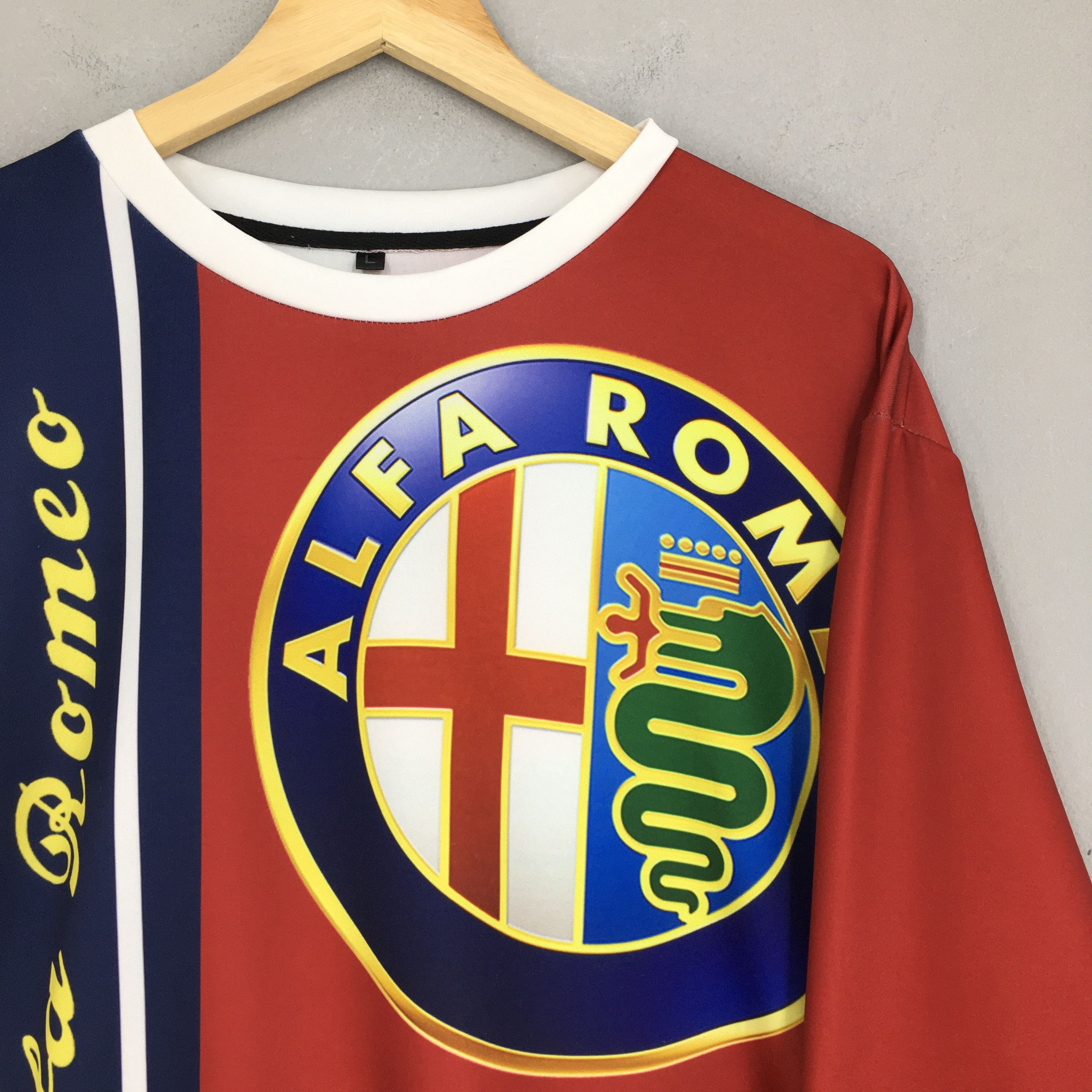 Vintage Vintage Y2K Alfa Romeo Automobiles Polyester Sweater Large Size US L / EU 52-54 / 3 - 2 Thumbnail
