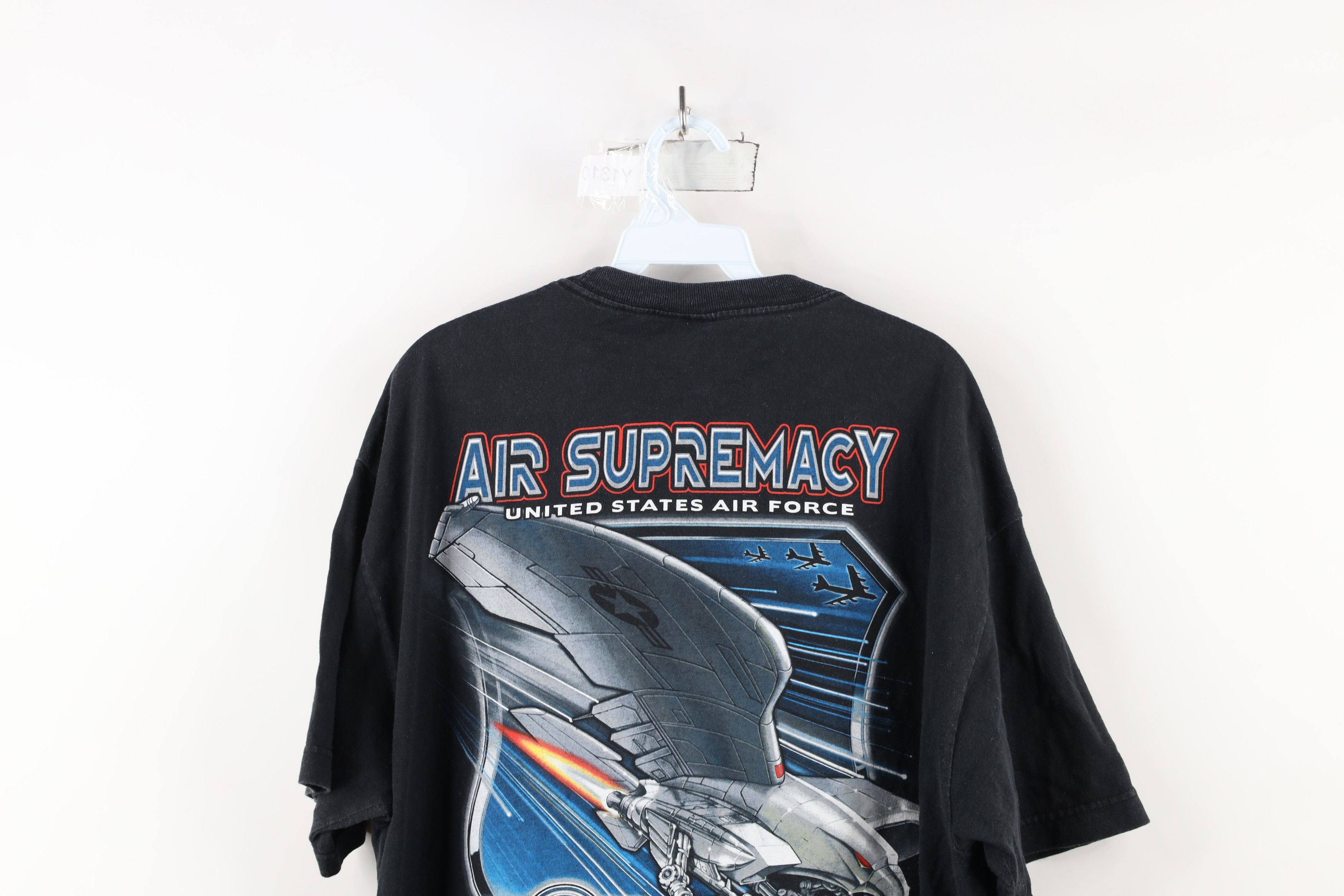 Vintage Vintage Y2K 2007 United States Air Force Jet Plane T-Shirt Size US XL / EU 56 / 4 - 13 Thumbnail