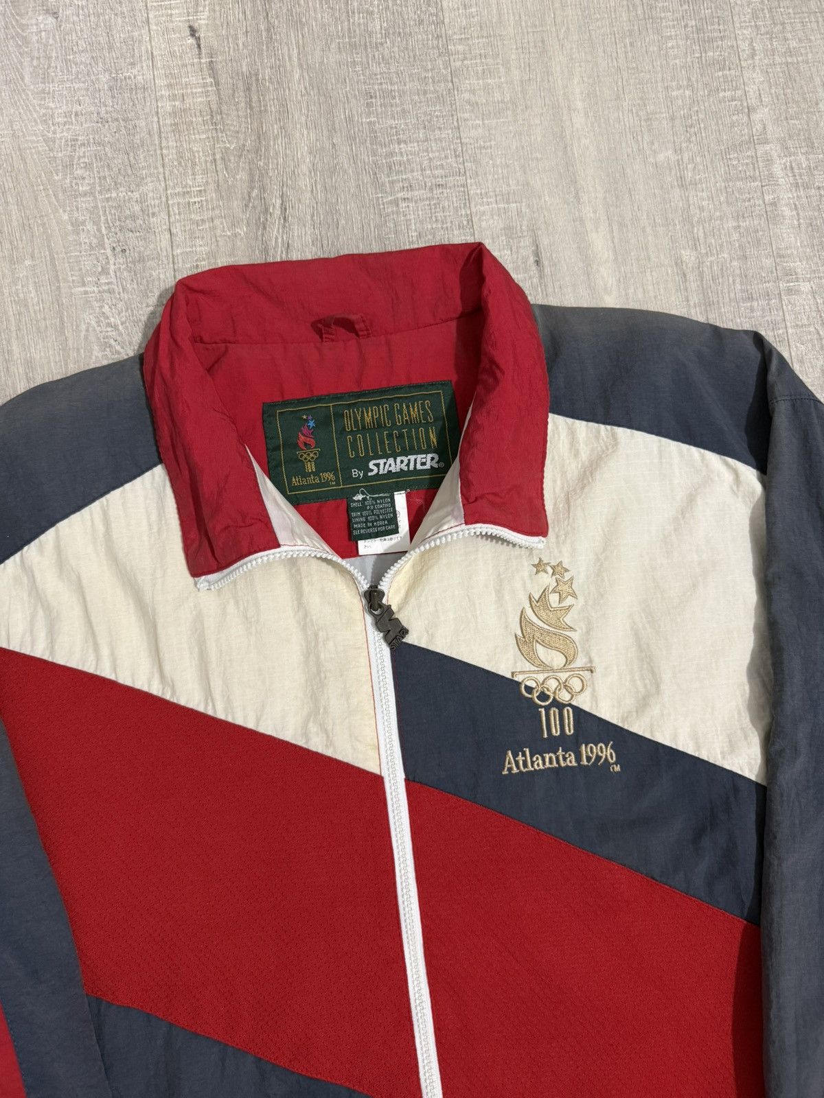 Starter Vintage sun faded atlanta 1996 olympic games starter jacket Size US XL / EU 56 / 4 - 4 Thumbnail