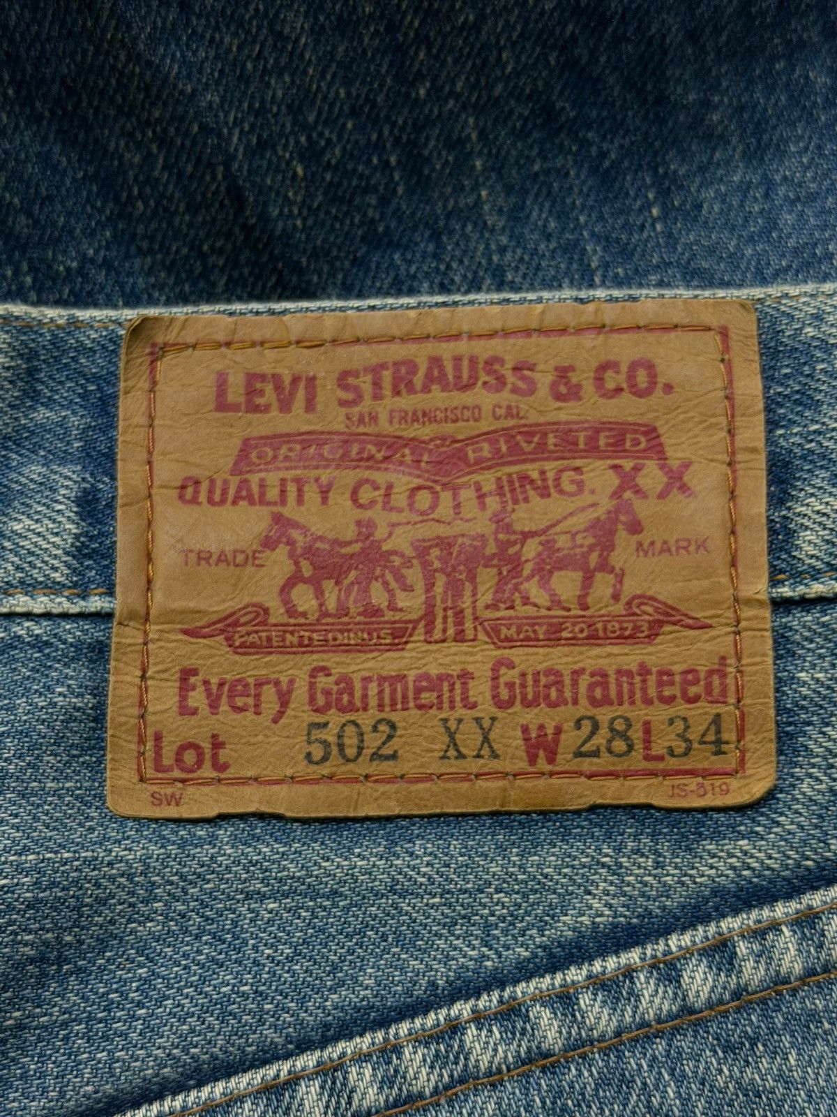 Levi's Vintage Clothing Vintage Levi’s 502 XX Big E Selvedge Denim Jeans Japan | W28 Size US 28 / EU 44 - 15 Thumbnail