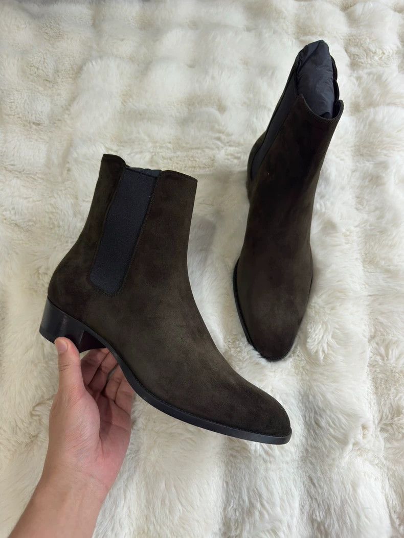Saint Laurent Paris Saint laurent paris Suede Chelsea boots 2506-Nextarrow Size US 8 / EU 41 - 3 Thumbnail