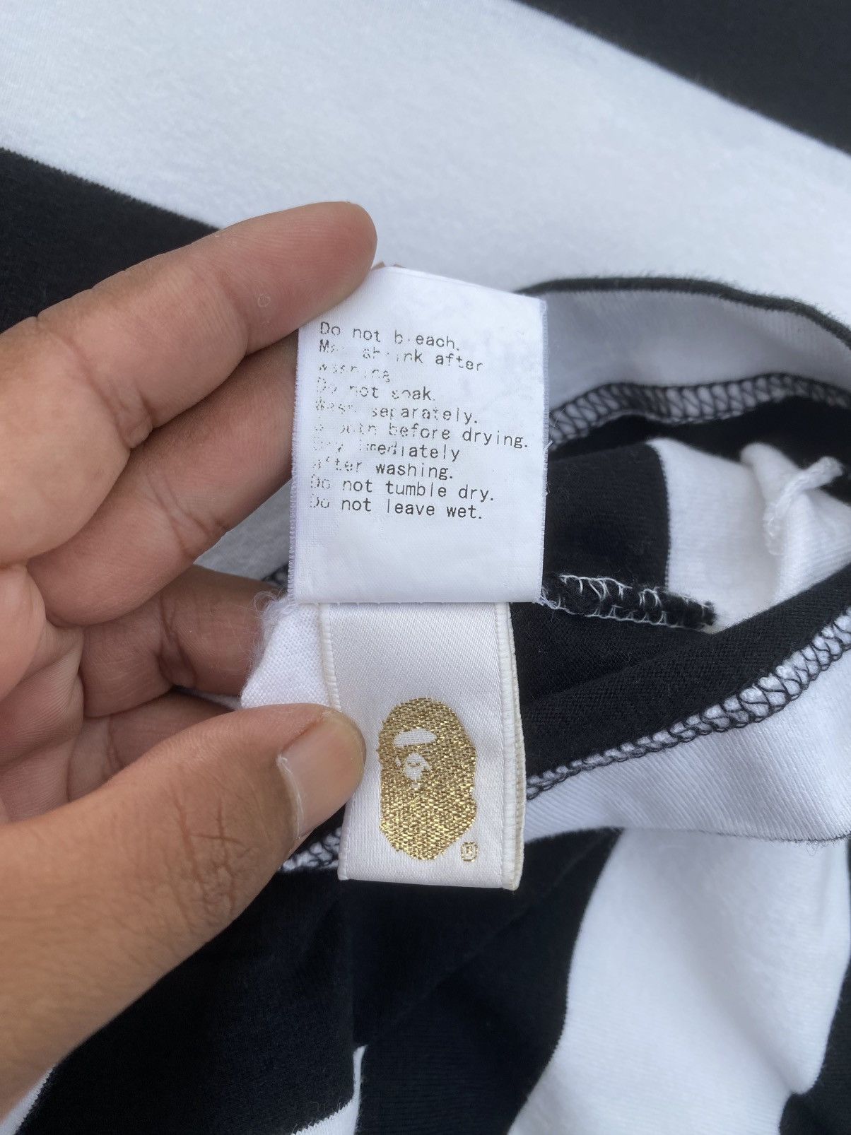 Bape Rare BAPE Stripes Longsleeve Shirt Size US S / EU 44-46 / 1 - 17 Thumbnail
