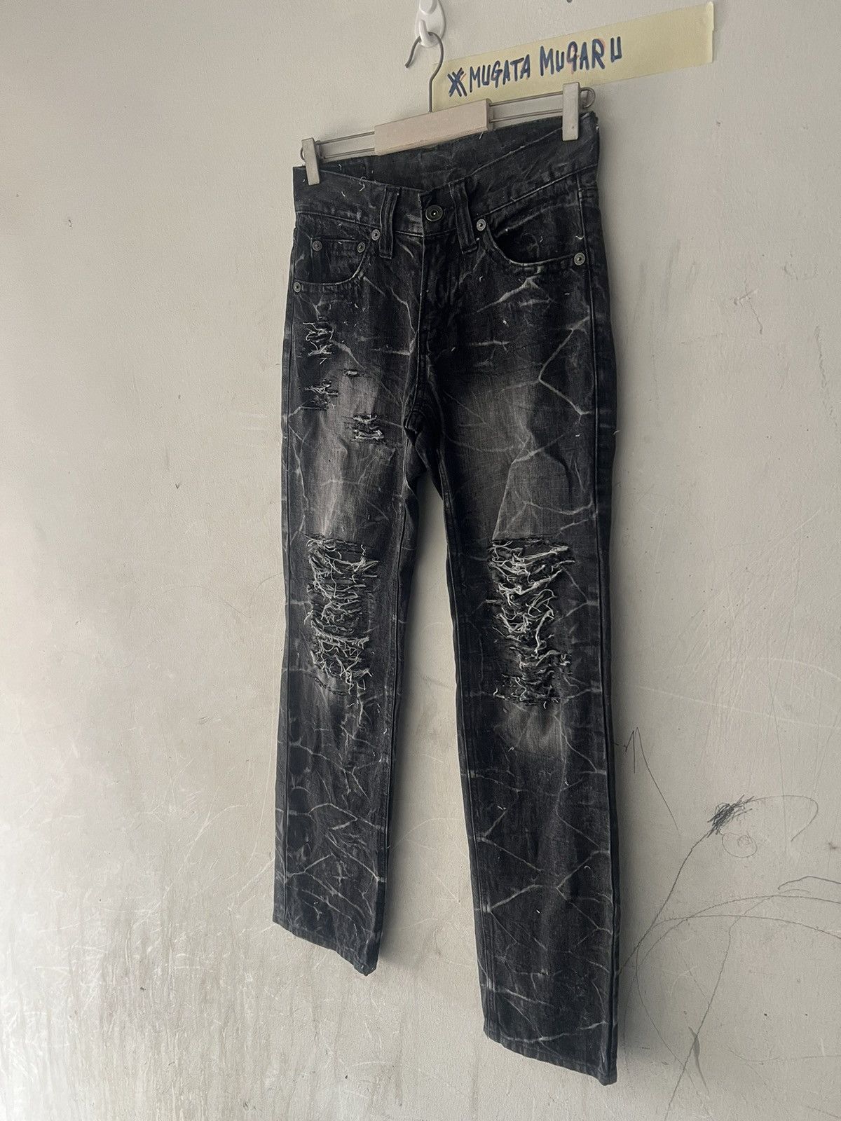 Japanese Brand × Vintage UNBRAND RIPPED DISTRESSED DENIM PANT Size US 28 / EU 44 - 5 Thumbnail